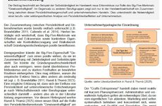 Gewissenhaftigkeit: Treiber handwerklichen Unternehmertums?